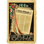 1928 Az 50 éves Pesti Hirlap jubileumi albuma 1878-1928. Bp., 1928, Légrády, 1072 p...