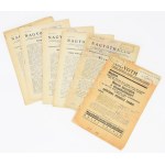 1938-1941 Nagyothalló, a Magyar Nagyothallok Országos Egyesületének Közlönye 10 db száma (1938. január-február, 1941...