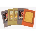 ca 1940 5 db dísztávirat Horváth Jenő, Reményi József, Jáky Béla grafikáival