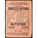 1943 Budapesti Egységes Hálózat (Budapest és Környéke) Betűrendes Távbeszélőnévsora. - Budapesti Egységes Hálózat ...