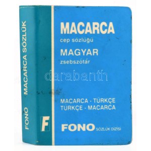 Ertugrul Özkan - Ildiko Özkan: Macarca cep sözlügü. Magyar zsebszótár. Macarca-Türkce, Türkce-Macarca. 1994...