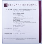 Hermann Historica aukciós katalógus, 2018, rendkívül sokrétű tárgyanyaggal, közte kiemelkedő fegyverekkel...