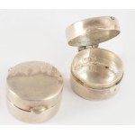 2 darab ezüst (Ag) pirulatartó, jelzés nélkül, nettó 8,7g