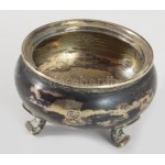 Ezüst (Ag) fűszertartó, üvegbetét nélkül, jelzett, nettó 18g