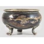 Ezüst (Ag) fűszertartó, üvegbetét nélkül, jelzett, nettó 18g