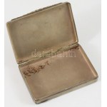 Ezüst (Ag) dobozka, jelzett, 5,5x8 cm, nettó 54g