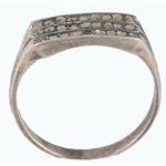 Ezüst (Ag) gyűrű, jelzett 1,95 g m: 52