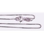 Fehérarany (Au) nyaklánc 14K jelzett 1,11 g, 34 cm