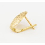 Arany (Au) fülbevaló pár, jelzett, 14k, 1,9g