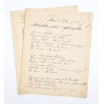[FREDRO Alexander]. Variant of the patriotic poem "Jeszcze Polska nie zginęła!" in a copy from the 2nd half....