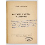 Gomulicki J. W. - On old and new Warsaw - copy from the author