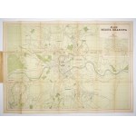 [KRAKOW]. Plan of the city of Cracow. Color plan form. 55.5x80 on ark. 60x85 cm.
