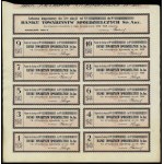 Bank Towarzystw Spółdzielczych S.A., 5 shares at 500 zlotys = 2,500 zlotys, 1929, Warsaw