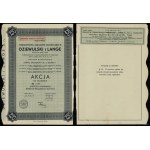 Towarzystwo Akcyjne Zakładów Ceramicznych "Dziewulski i Lange", bearer share worth 250 zloty, 1937, Warsaw