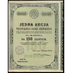 Vilnius Land Bank, 1 share for 150 zlotys, 1937, Vilnius