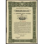 Republic of Poland (1918-1939), set: bond 4 1/2 % internal state loan for 100 and 500 zlotys, 1937, Warsaw