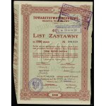 Towarzystwo Kredytowe miasta Warszawy, set of 4 mortgage bonds, 1924, Warsaw