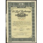 Towarzystwo Kredytowe Miejskie w Warszawie, 5% pledge letter for 500 zlotys, 15.12.1936, Warsaw