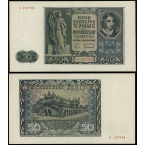 Polska, 50 złotych, 1.08.1941, D