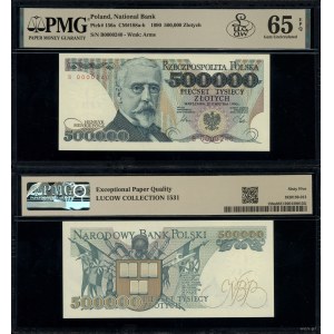 Poland, 500,000 zloty, 20.04.1990, B