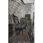 Jacek SIENICKI (1928-2000), Wnętrze pracowni, 1992