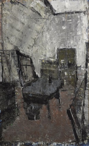 Jacek SIENICKI (1928-2000), Wnętrze pracowni, 1992
