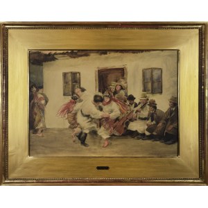 Teodor AXENTOWICZ (1859-1938), Oberek [Kołomyja], ok. 1900