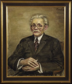 Roman KRAMSZTYK (1885-1942), Portret mężczyzny z papierosem