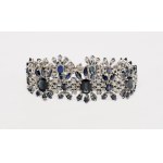 Bracelet with sapphires