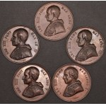 Vatican. 1878-1882 Series of Leo XIII Bronze Medals - 38,6 Grams Each