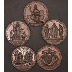 Vatican. 1878-1882 Series of Leo XIII Bronze Medals - 38,6 Grams Each