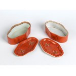 Pair of polylobed "cricket holders", Pair of polylobed "cricket holders"