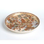 Satsuma plate decorated with a battle scene, Satsuma plate decorated with a battle scene