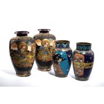 Satsuma vase lotus, Japan, Satsuma vase lotus, Japan