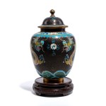 Cloisonné vase with lid, China, Cloisonné vase with lid, China