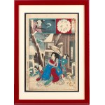 Woodcut by Utagawa Kunisada II, Japan, Woodcut by Utagawa Kunisada II, Japan
