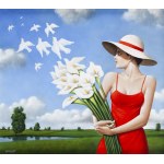 Rafał Olbiński, Lilies, 1990s.