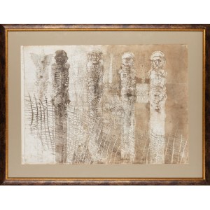 Jan Lebenstein, Sans titre, œuvre à double face, 20e siècle.