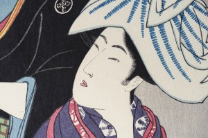 Kitagawa Utamaro (1753-1806), Dziewiąty miesiąc, z serii: Pięć świąt miłości, Japonia, okres Showa, lata 60. XX w.