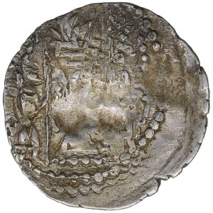 Nezak Hunnen, AR Drachme ND (ca. 490-560) - Anonym 'Nezak Malka'
