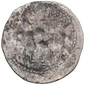 Nezak Huns, BI drachma ND (asi 490-560) - Anonymný Nezak Malka