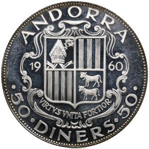 Andorra (Munich mint) 50 Diners 1960