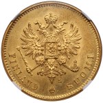 Finland / Russia (Helsingfors mint) 20 Markkaa 1910 L - Nicholas II (1894-1917) - NGC MS 63