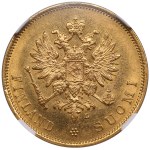 Finland / Russia (Helsingfors mint) 10 Markkaa 1904 L - Nicholas II (1894-1917) - NGC MS 64