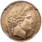 France, Third Republic (Paris) 10 Francs 1896 - NGC MS 64+