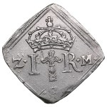 Sweden (Stockholm) 2 Mark Klippe 1569 - Johan III (1568-1592)