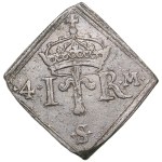 Sweden (Stockholm) 4 Mark Klippe 1570 - Johan III (1568-1592)