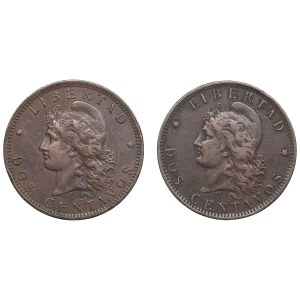 Grupa monet: Argentyna 2 centavos 1892, 1894 (2)