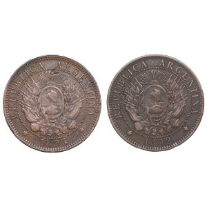 Grupa monet: Argentyna 2 centavos 1892, 1894 (2)