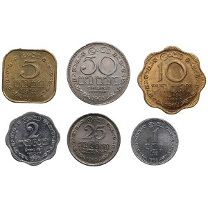 Gruppe von Münzen: Ceylon 1965-1971 (6)